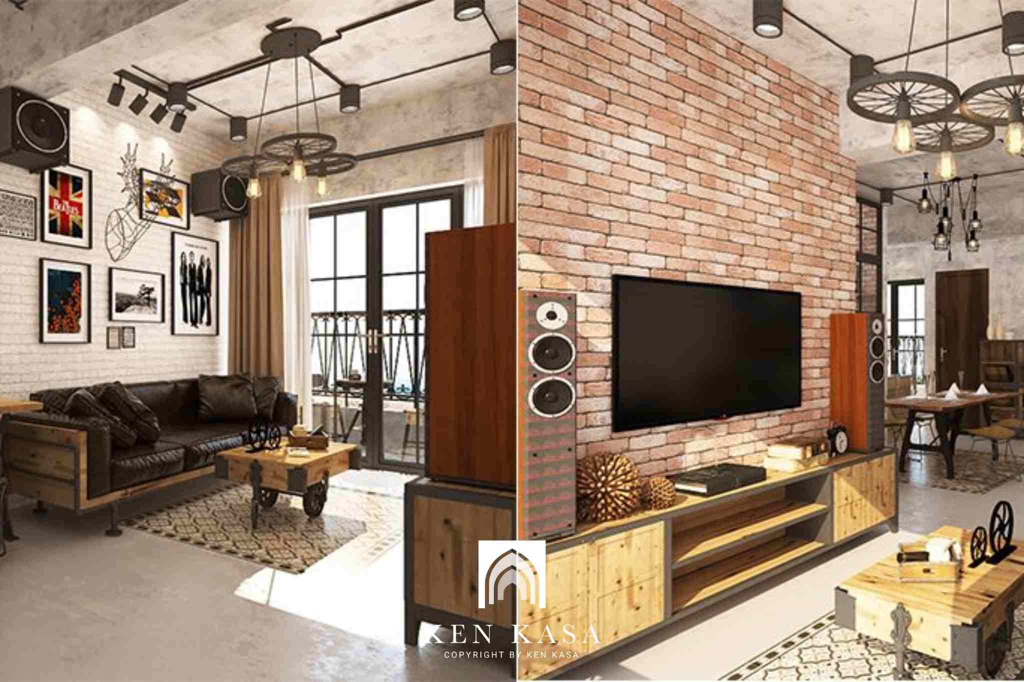 Mẫu thiết kế homestay nhỏ phong cách công nghiệp 